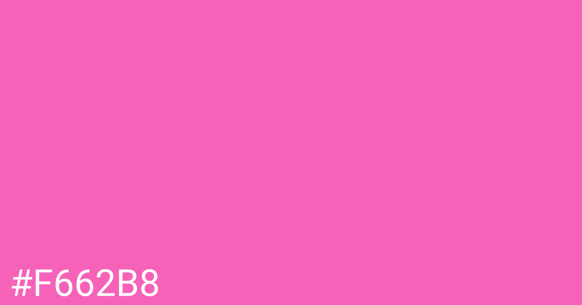 Hex color #f662b8 graphic