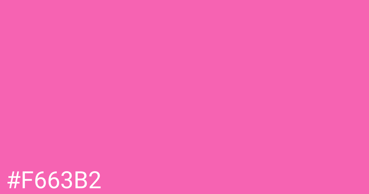 Hex color #f663b2 graphic