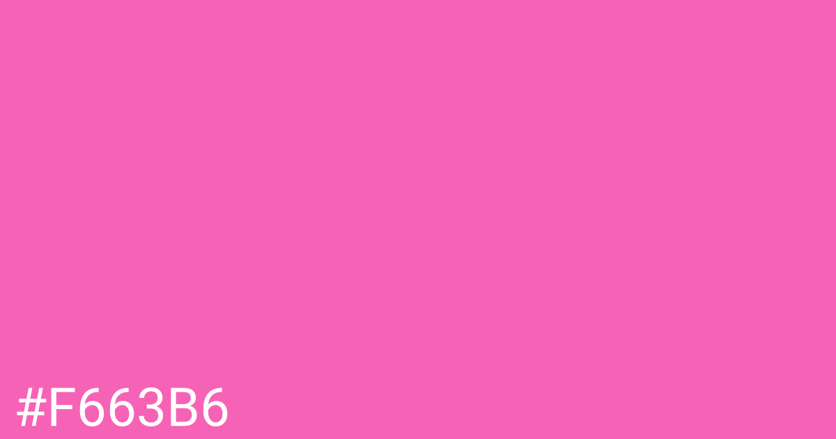 Hex color #f663b6 graphic