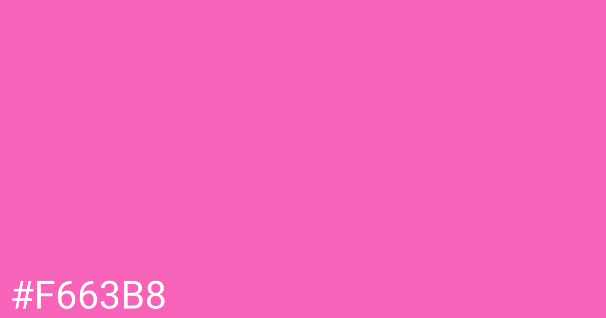 Hex color #f663b8 graphic