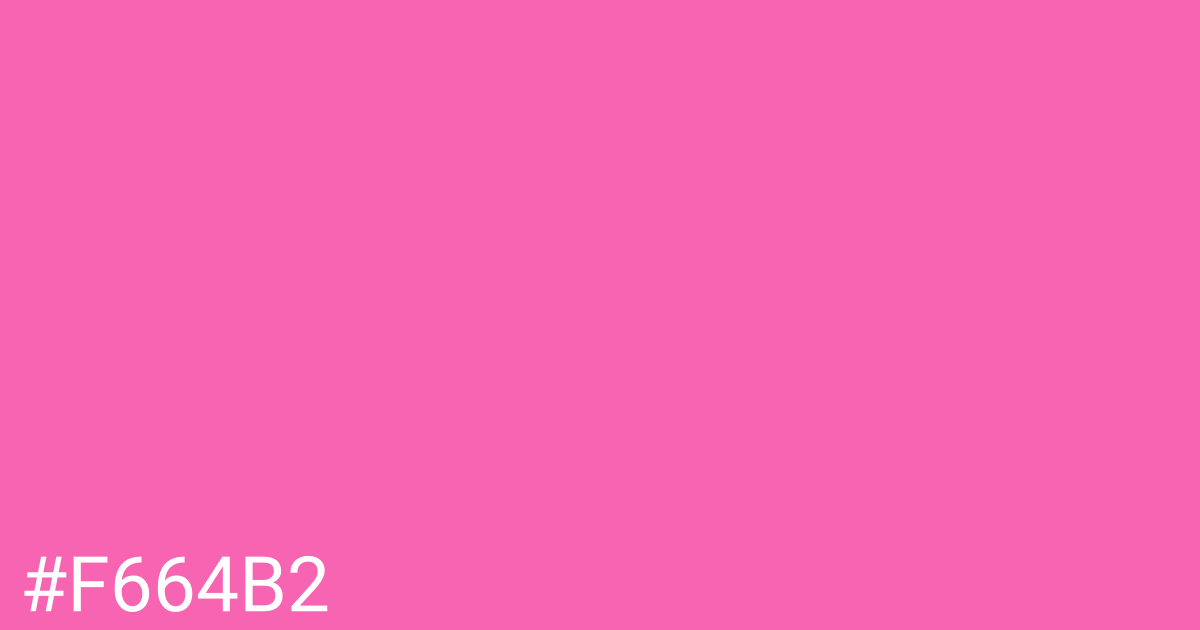 Hex color #f664b2 graphic