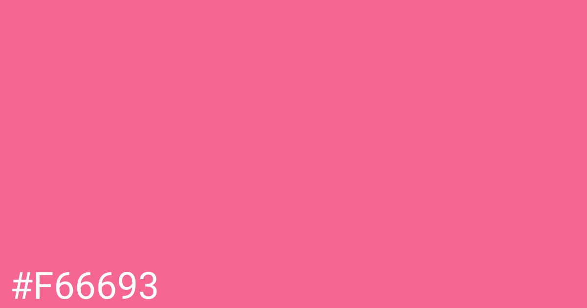 Hex color #f66693 graphic