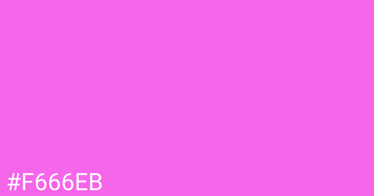 Hex color #f666eb graphic