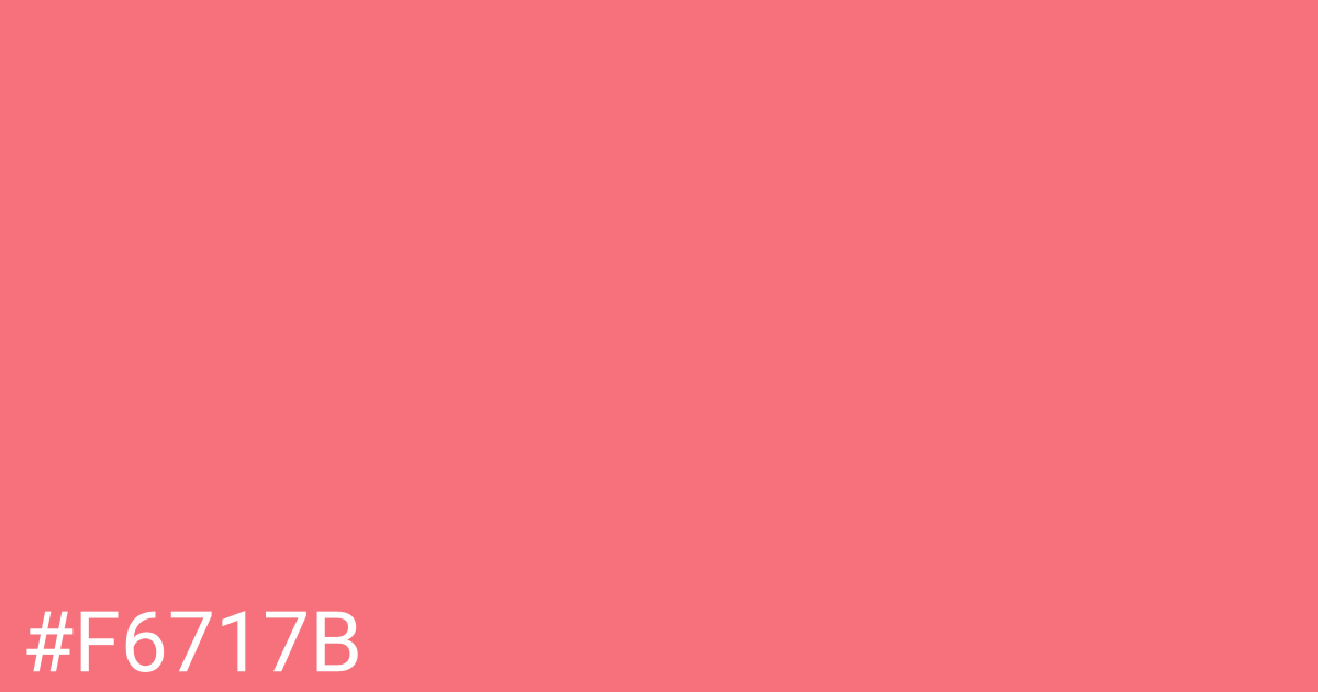 Hex color #f6717b graphic