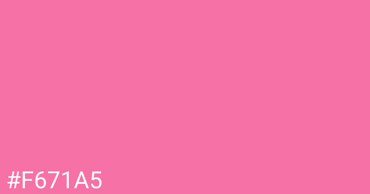 Hex color #f671a5 graphic