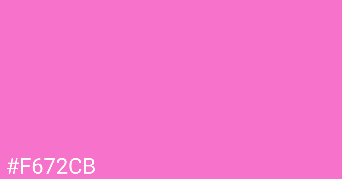 Hex color #f672cb graphic