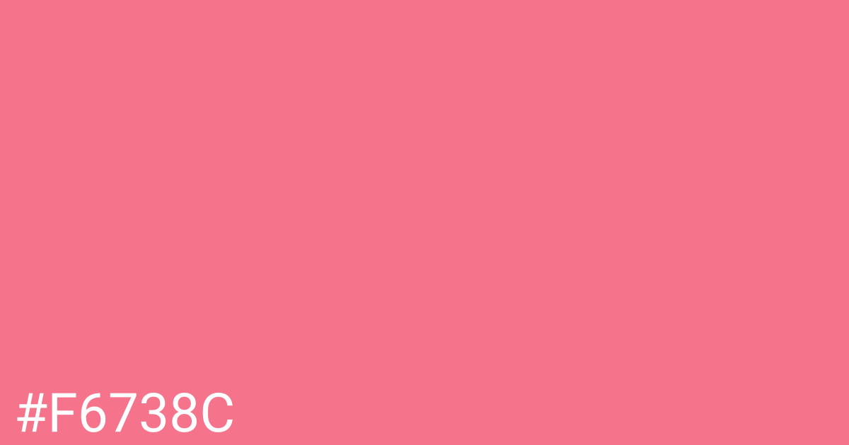 Hex color #f6738c graphic
