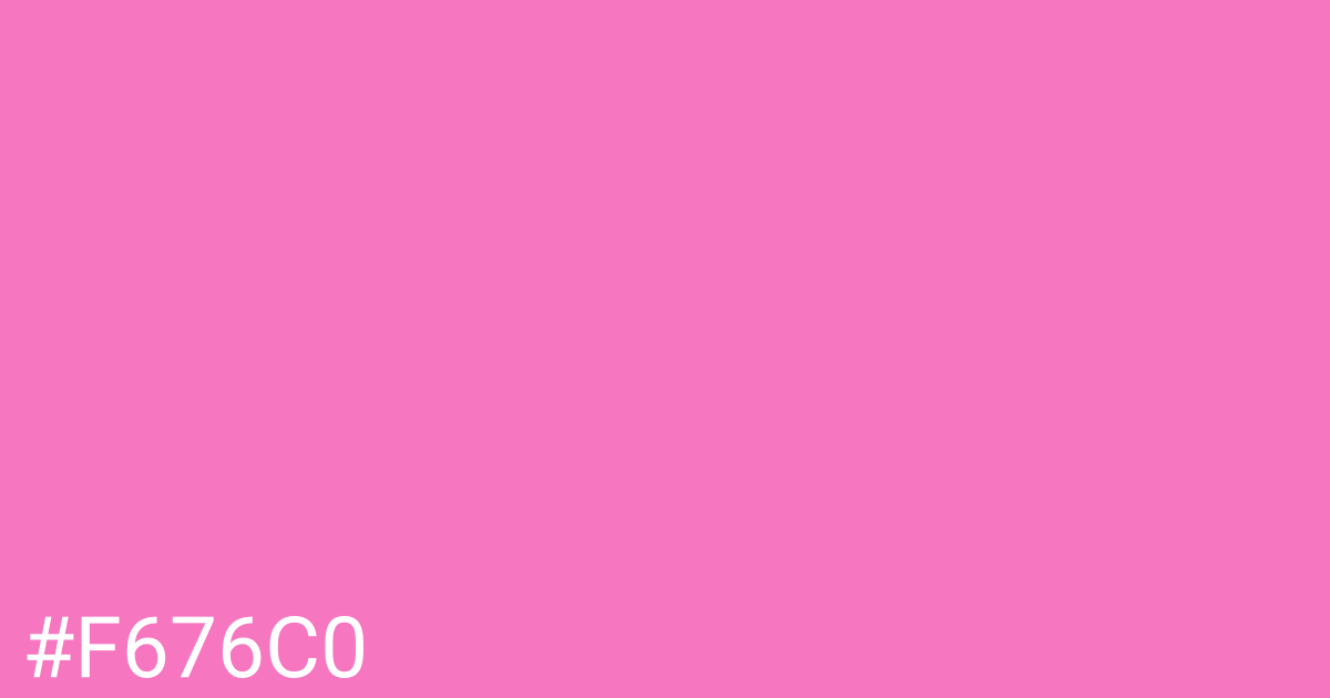 Hex color #f676c0 graphic