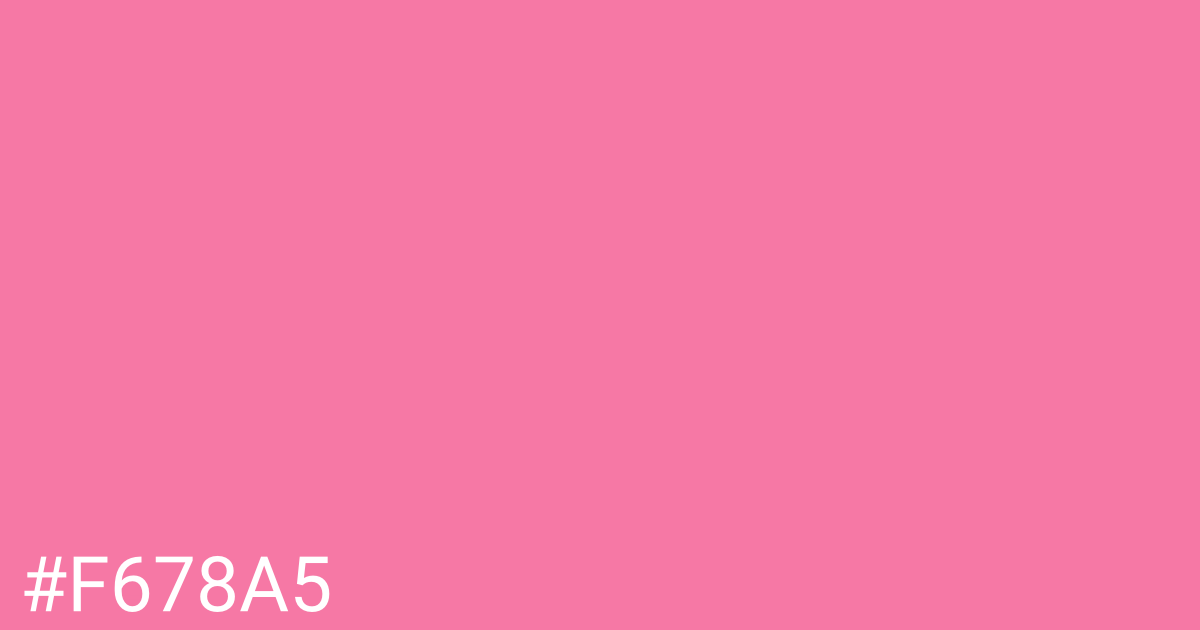 Hex color #f678a5 graphic