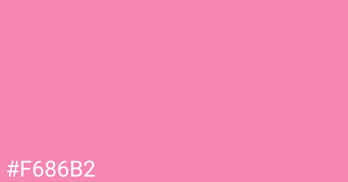 Hex color #f686b2 graphic