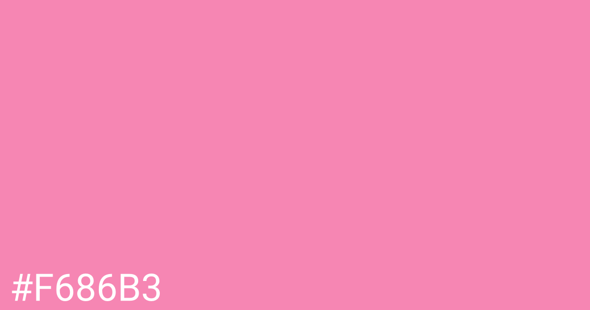 Hex color #f686b3 graphic