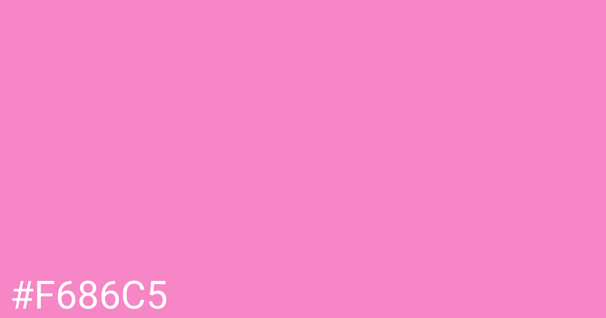 Hex color #f686c5 graphic