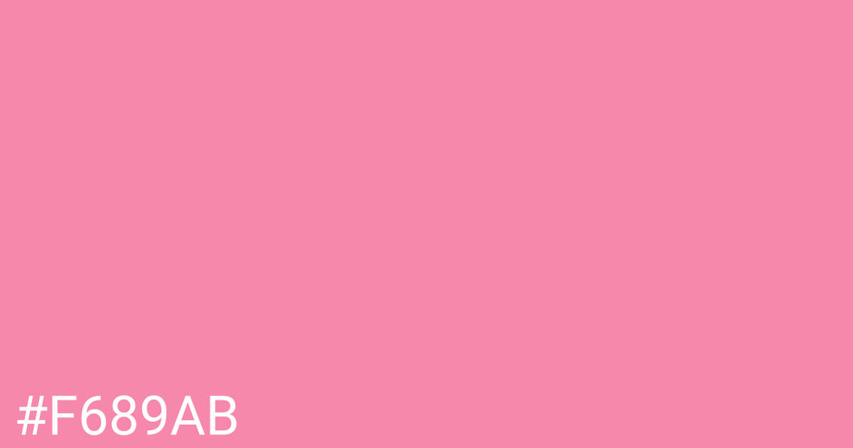 Hex color #f689ab graphic