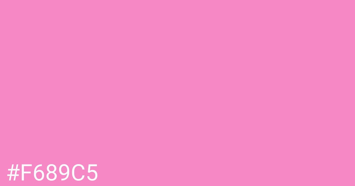 Hex color #f689c5 graphic