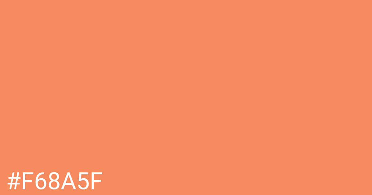 Hex color #f68a5f graphic