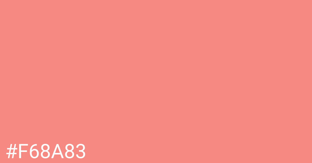 Hex color #f68a83 graphic