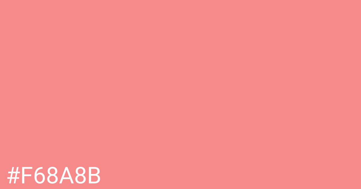 Hex color #f68a8b graphic