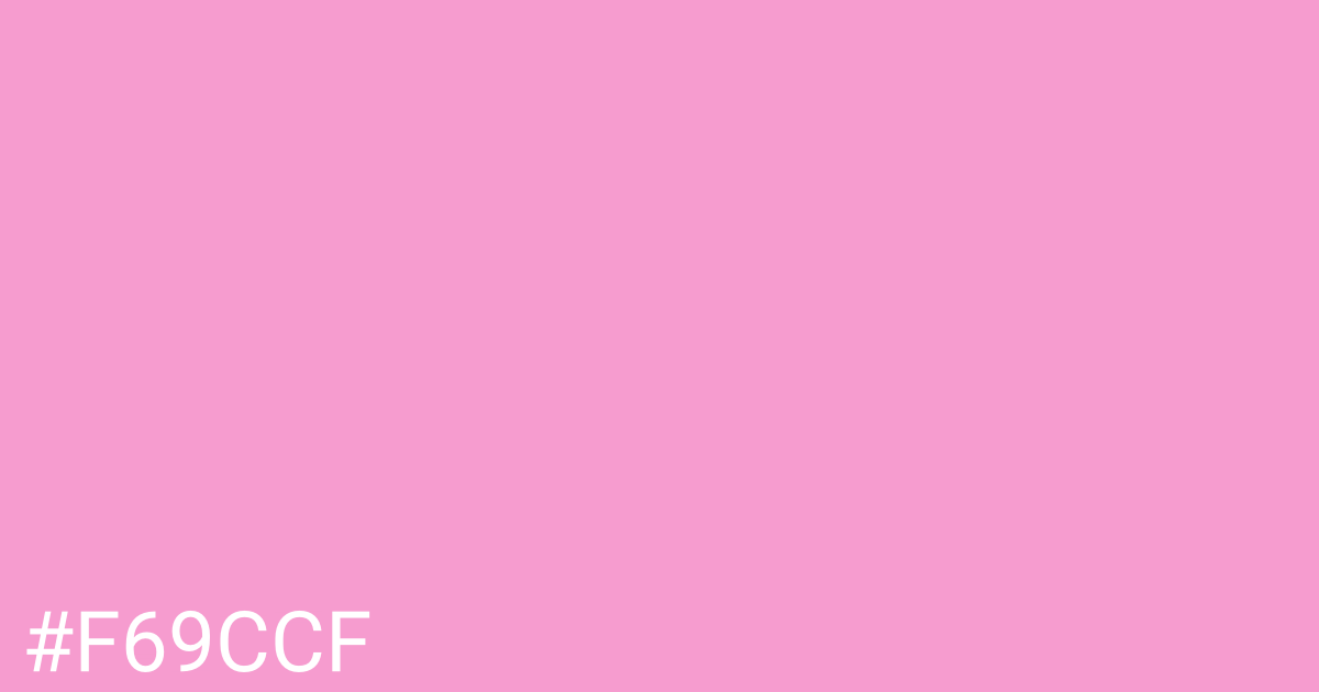 Hex color #f69ccf graphic