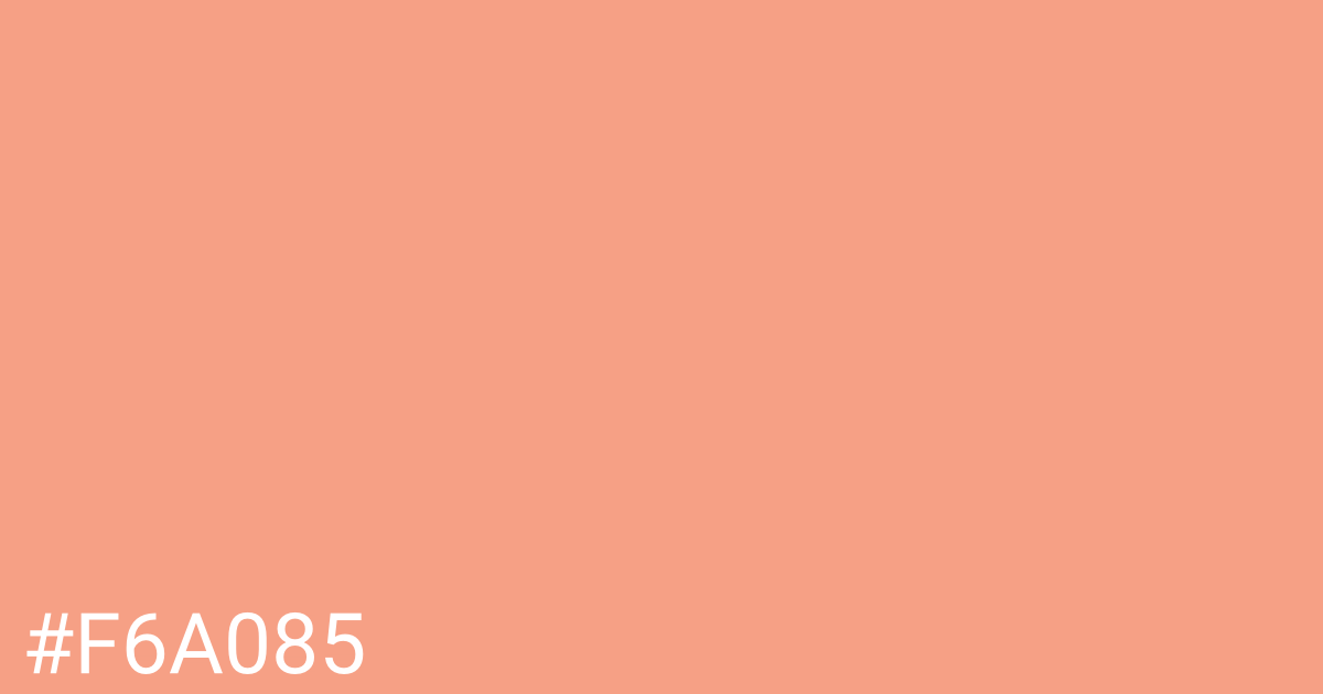 Hex color #f6a085 graphic