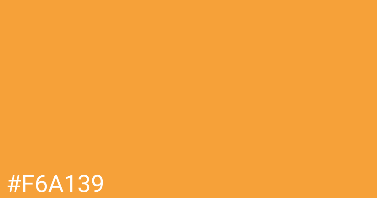 Hex color #f6a139 graphic