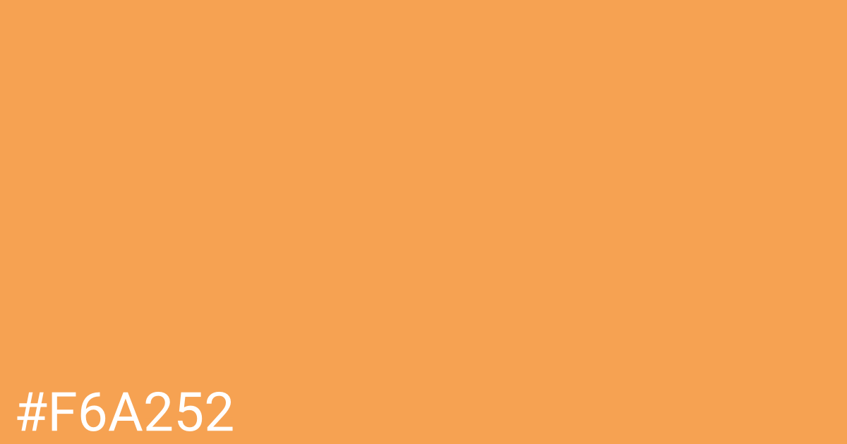 Hex color #f6a252 graphic