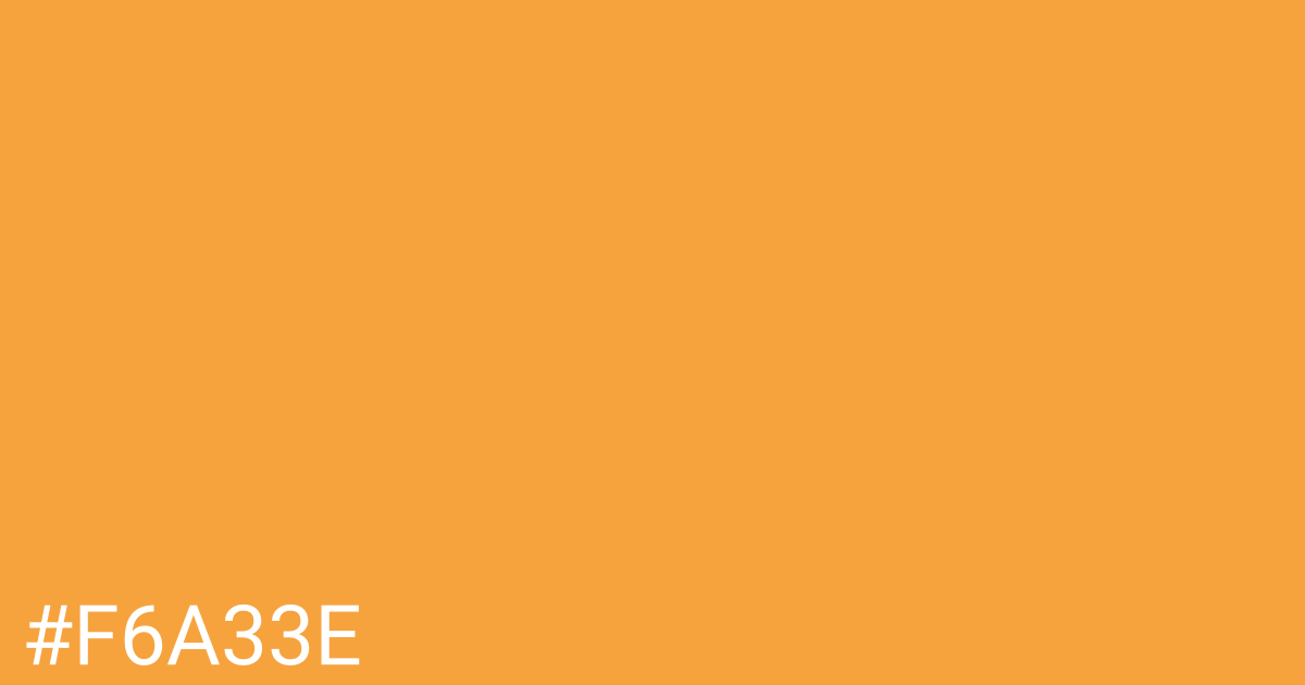 Hex color #f6a33e graphic