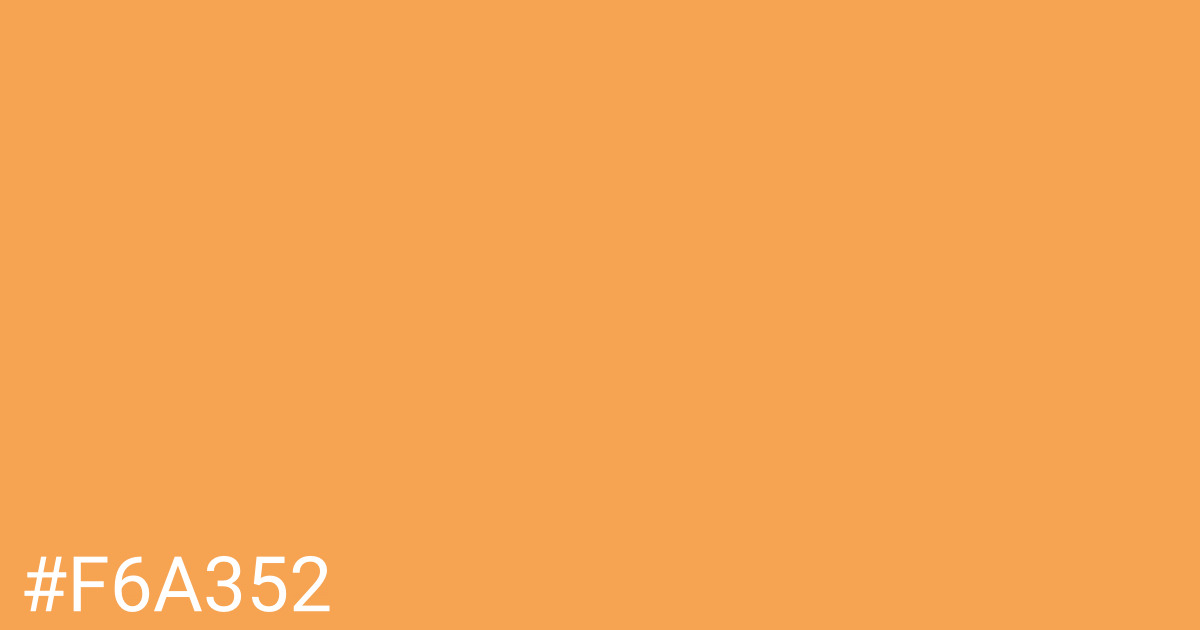 Hex color #f6a352 graphic