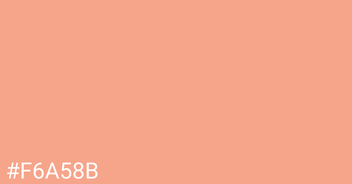 Hex color #f6a58b graphic