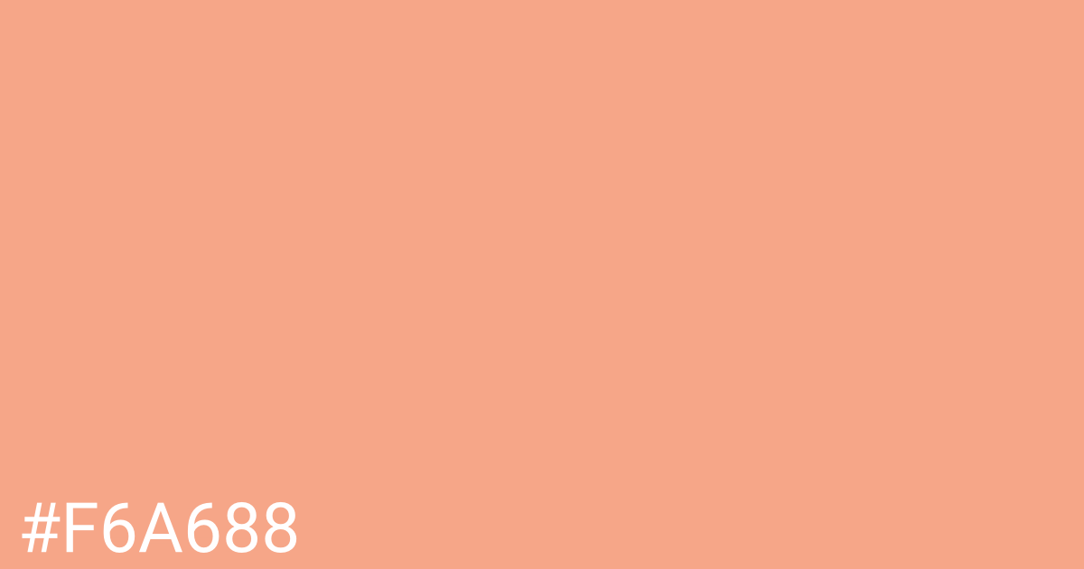 Hex color #f6a688 graphic