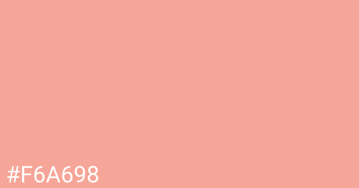 Hex color #f6a698 graphic