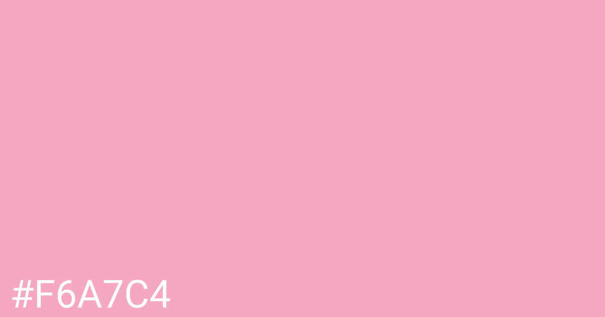 Hex color #f6a7c4 graphic