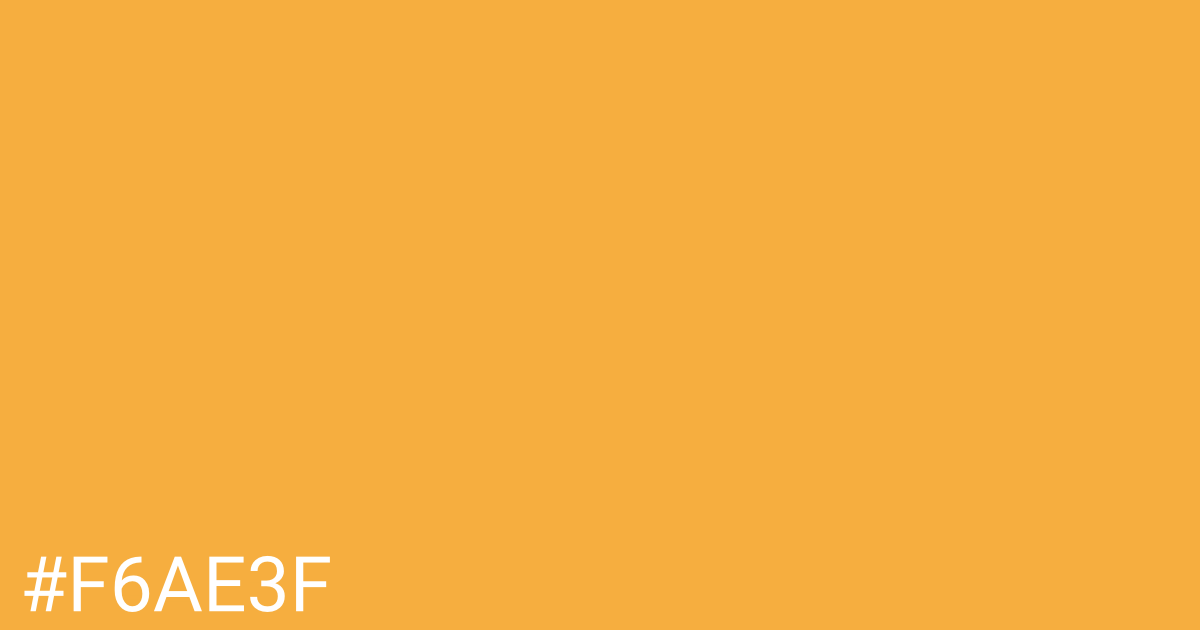 Hex color #f6ae3f graphic