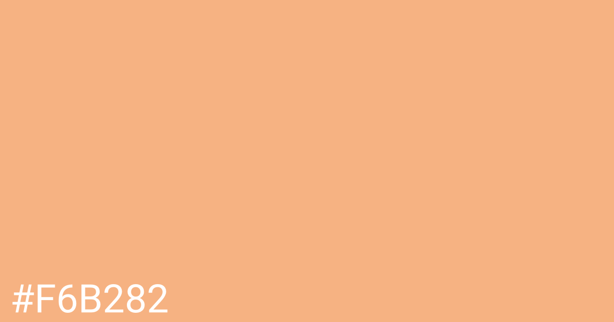 Hex color #f6b282 graphic