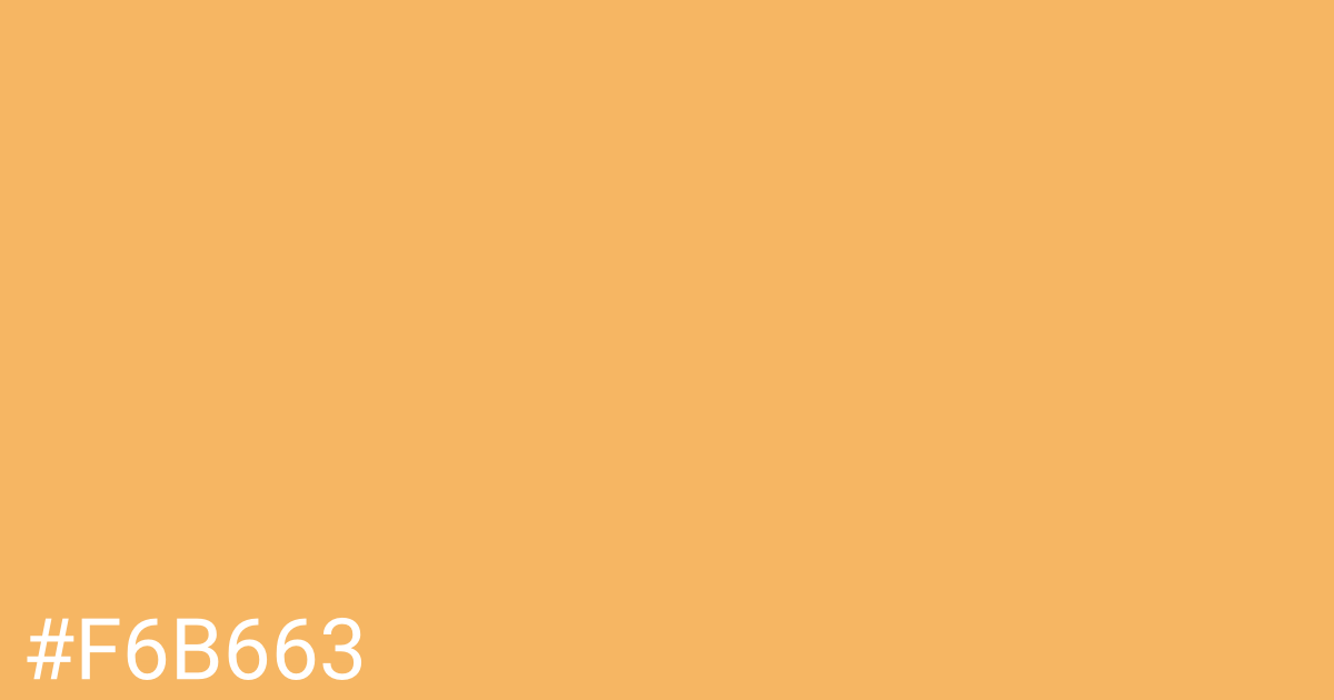 Hex color #f6b663 graphic