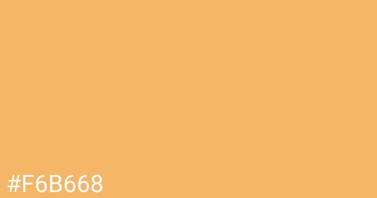 Hex color #f6b668 graphic