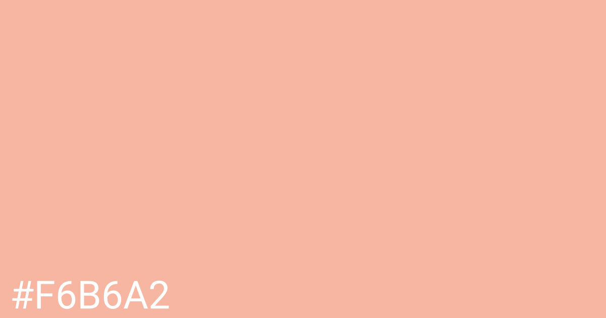 Hex color #f6b6a2 graphic