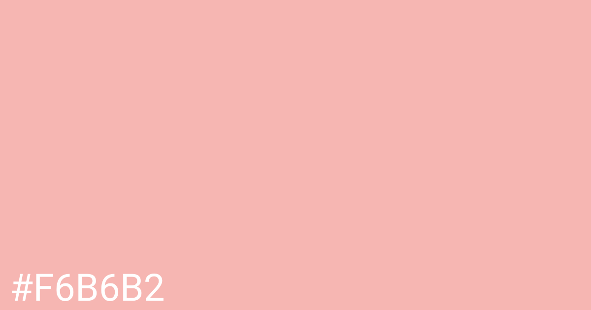 Hex color #f6b6b2 graphic