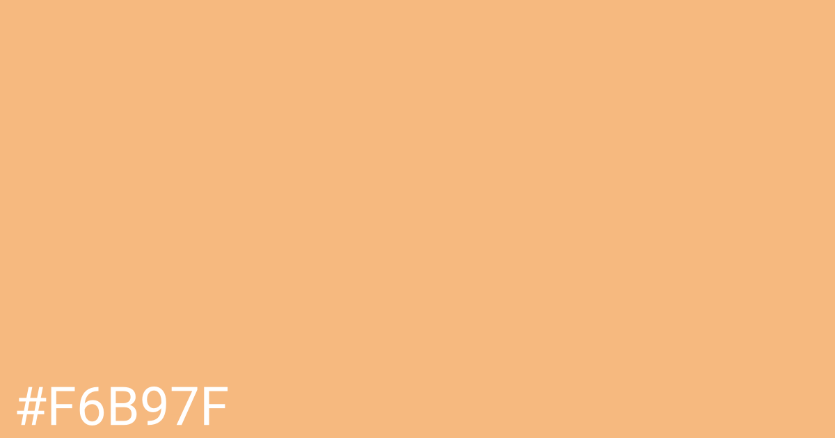 Hex color #f6b97f graphic