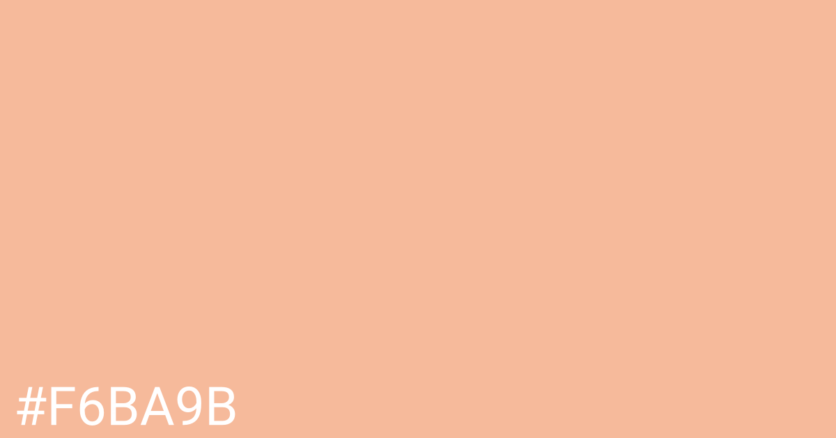 Hex color #f6ba9b graphic
