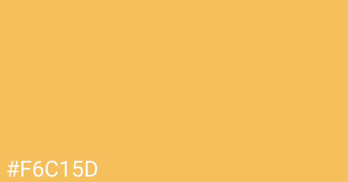 Hex color #f6c15d graphic