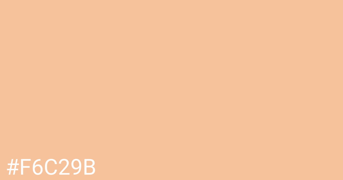 Hex color #f6c29b graphic