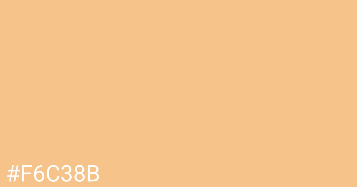 Hex color #f6c38b graphic