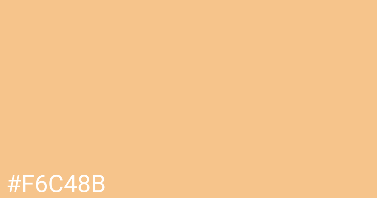 Hex color #f6c48b graphic