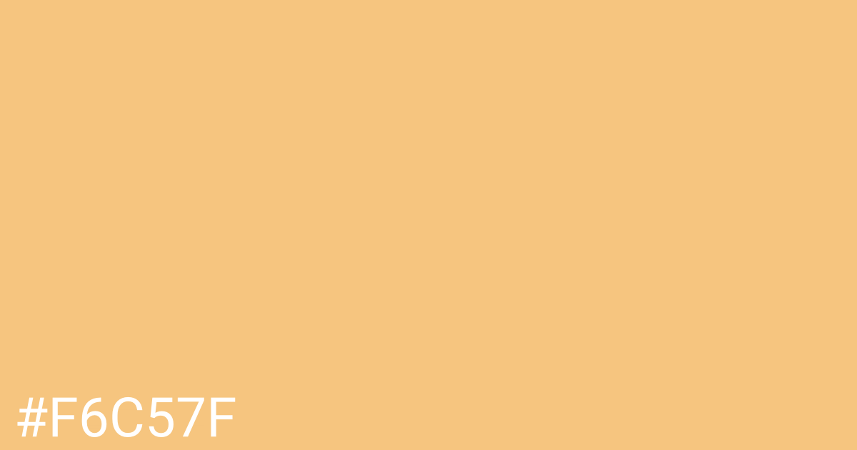 Hex color #f6c57f graphic