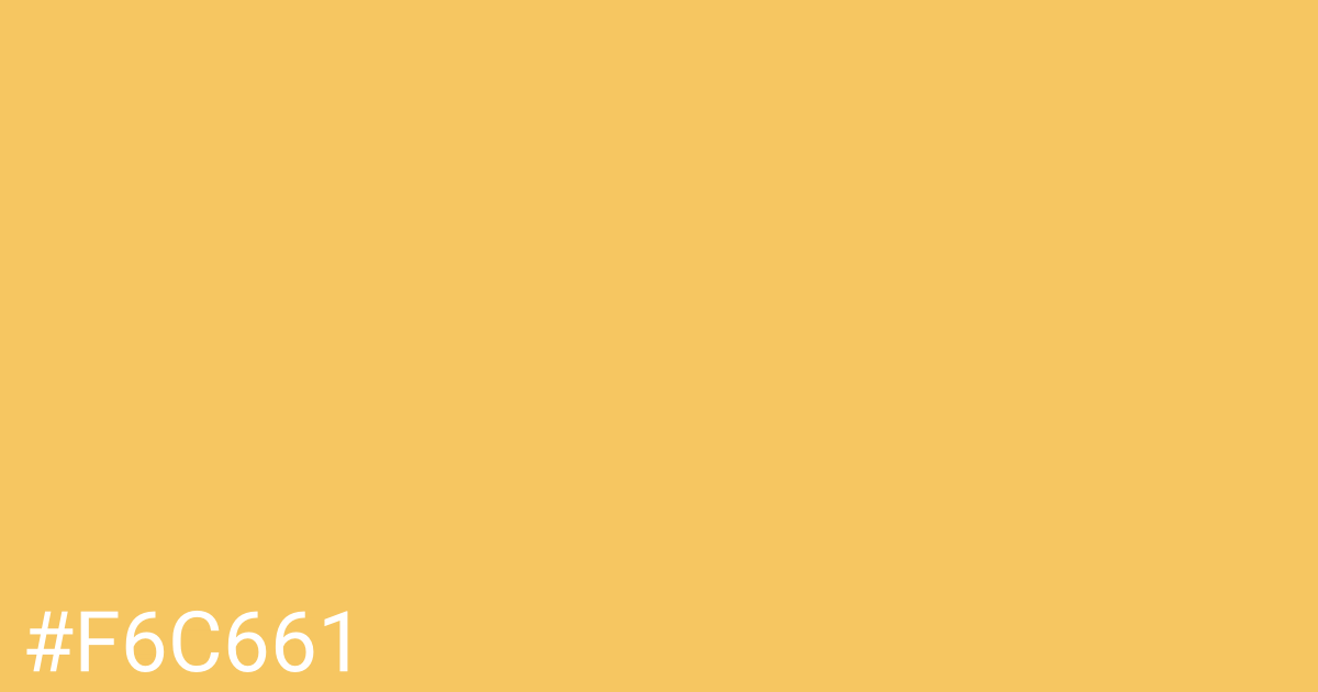 Hex color #f6c661 graphic