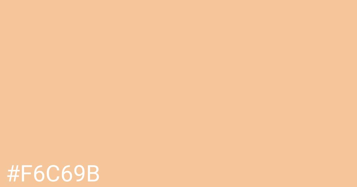 Hex color #f6c69b graphic