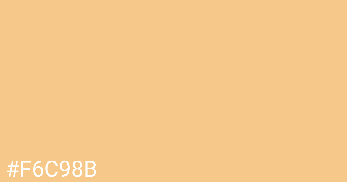 Hex color #f6c98b graphic