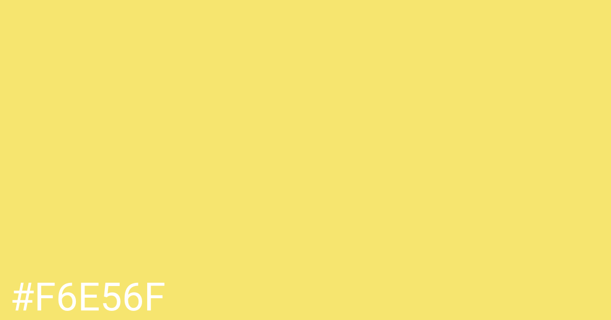 Hex color #f6e56f graphic