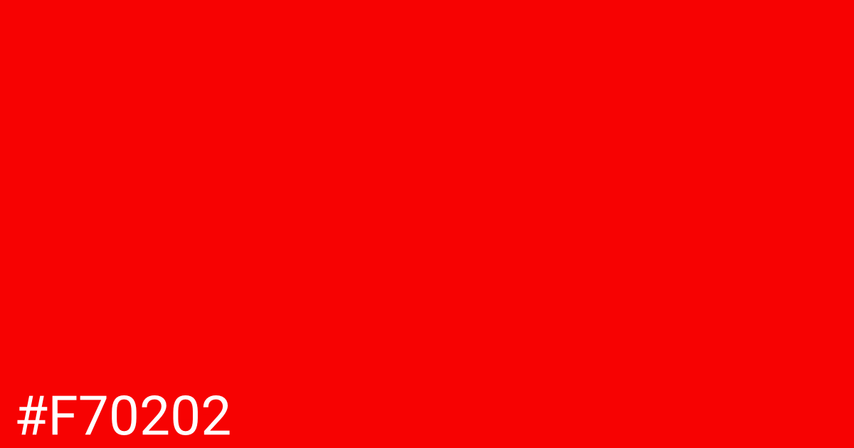 Hex color #f70202 graphic