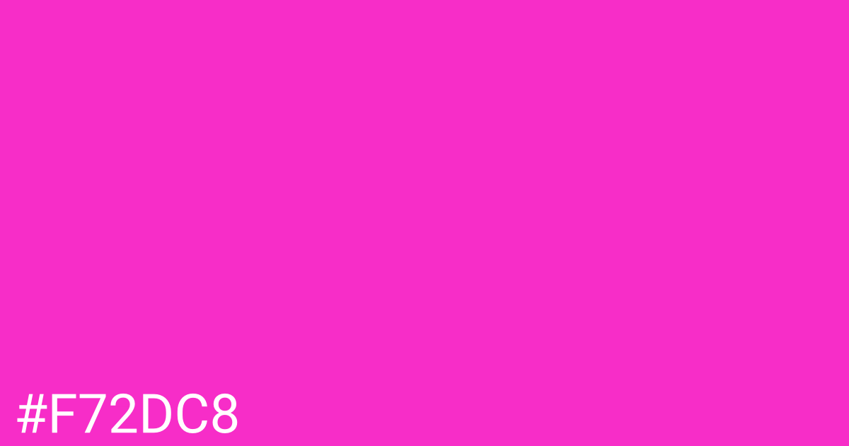 Hex color #f72dc8 graphic